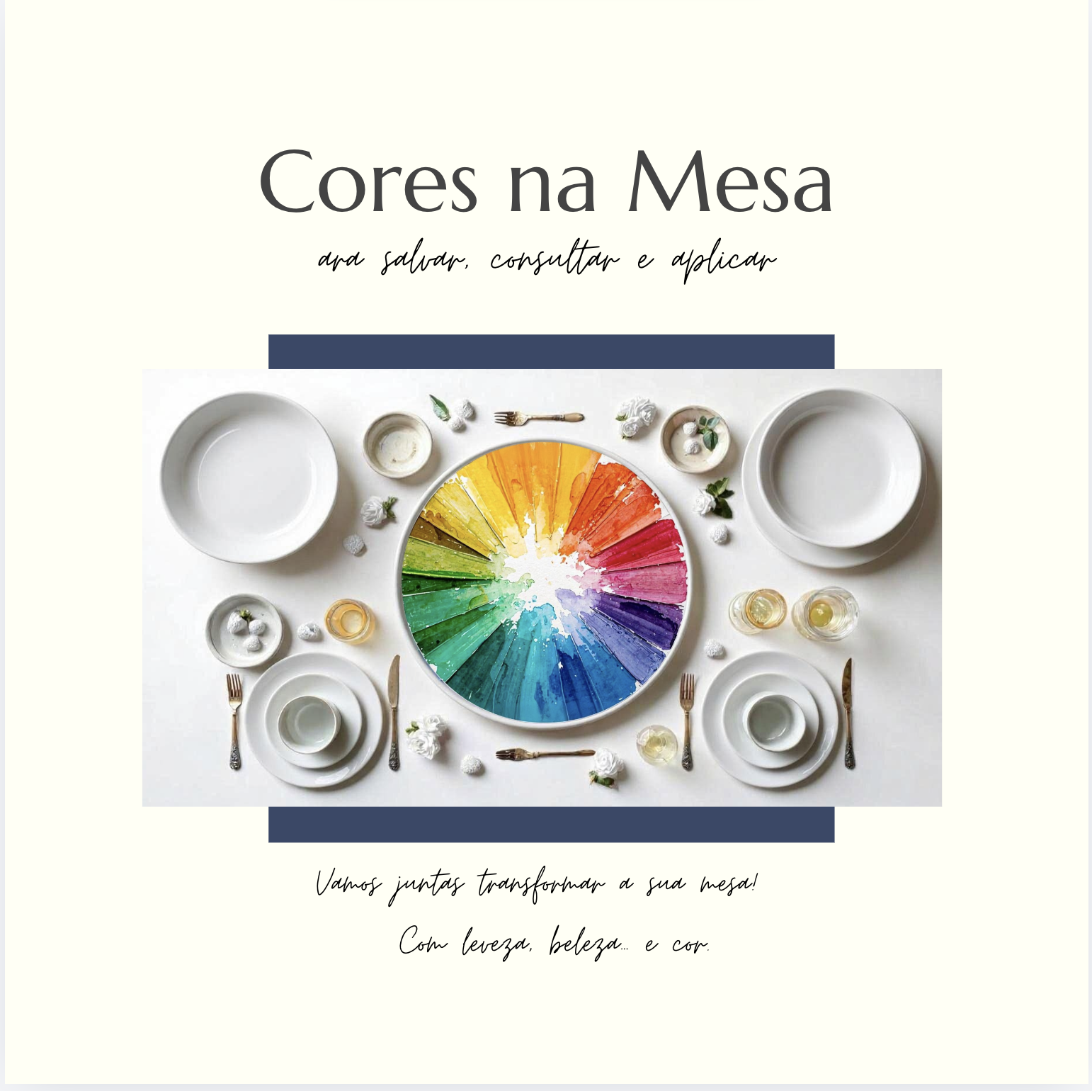 Capa do bônus Cores na Mesa — guia para salvar, consultar e aplicar