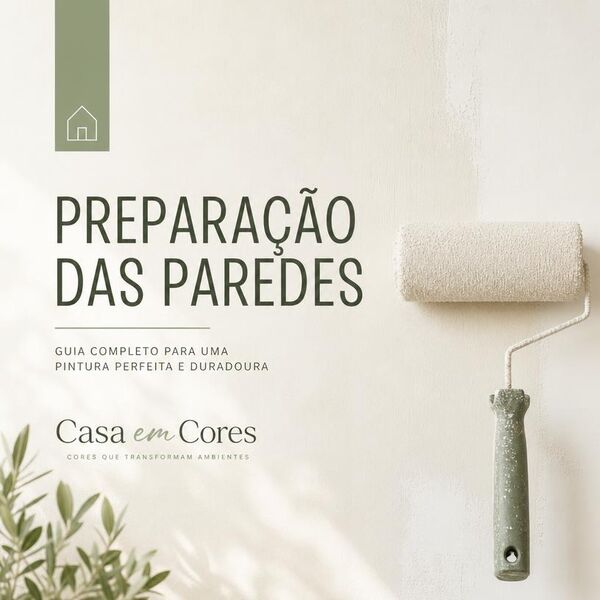 Capa do guia Preparação das Paredes — Casa em Cores